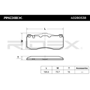 Plaquettes de frein BMW 34116784807, 34116786044, 34116797860