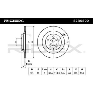 Disque de frein MAZDA 5HA026251, K01126225B, K01126251