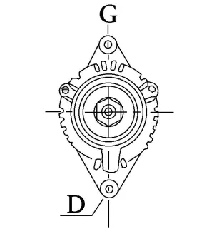 Alternator 14V 70amp Bosch 0123310033, 0123310051, Ford 1959007, Nissan 23100-7F000, 23100-7F001