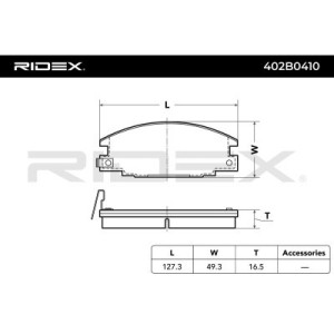 Plaquettes de frein ISUZU 8971641830, 894335787, 894388198
