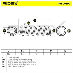 Ressort de suspension RENAULT 550200026R