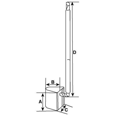 Jeu de balais PSX122-123-124, 12 Volts, Valeo: D8E153, D8E155, D8E157