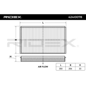 Filtre d'habitacle MERCEDES-BENZ 6398350347, A6398350347