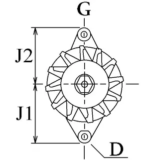 Änderung 14V 60amp Opel 09120578, Isuzu 8970716110, 8970746110, 8971347620