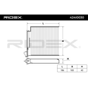 Filtre d'habitacle DACIA 8201153808, 27891AX010, 272775374R