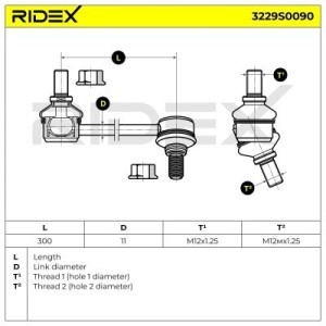 Biellette de barre stabilisatrice NISSAN 546181AA0A, 546181AA0E, 54618JD00A