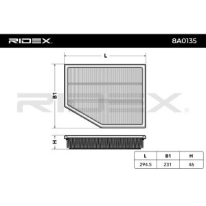 Filtre à air BMW 13717521033, 1371752103301, 13717521038