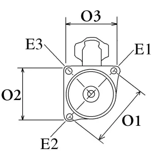Démarreur 12V 1.1Kw / 10 dents Bosch 0001121016, 0001121017, Volkswagen 02T911023A, 02T911023E, 02T911023EX