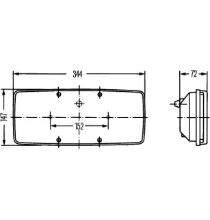 Fanale posteriore Hella Destra 2SD 003 167-021