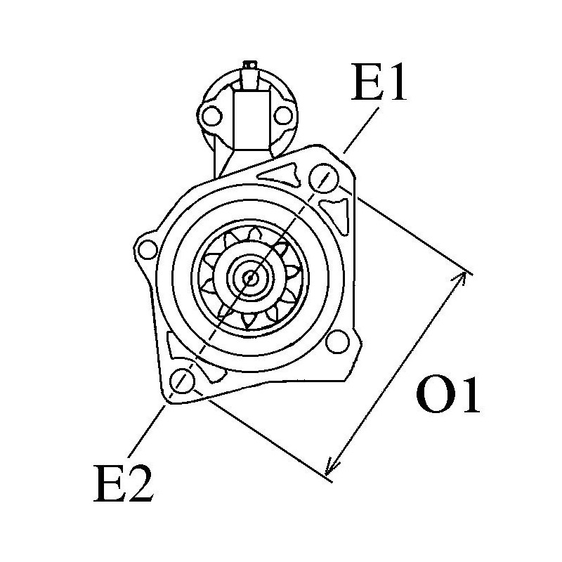 Démarreur 12V 11 Dents - Tecumseh Démarreur - AGZ000494916