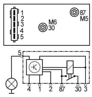 Vorglührelais Valeo, Peugeot 643817, 9639912580, 598131, 73506802, 51299007