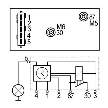 Relais de préchauffage Valeo, Peugeot 643817, 9639912580, 598131, 73506802, 51299007