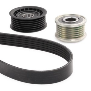 Jeu de courroies trapézoïdales à nervures AUDI, SEAT, SKODA, VW 059903341A, 059903341E, 059903341J