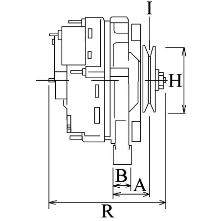 Altérnateur 14V 130Amp Remy (delco) 10464405, 10480234, 10480390, 10754097, 15750871