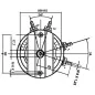 Dynamo-Démarreur 12V 23Amp 0.7Kw Hitachi GSB107-06B, Yamaha J38-81100-00, J38-81100-11-00