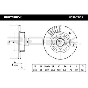 Disque de frein BMW 34113400151, 1607880680, 1611842180