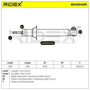 Amortisseur BMW 33526766065, 33526766605, 33526766995