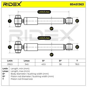 Amortisseur MERCEDES-BENZ 1683200031, 1683200131, 1683200231