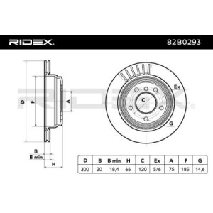 Disque de frein BMW 34216764653, 34216855008, 34216864901