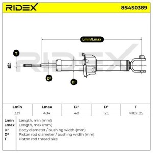 Amortisseur HONDA 51605SF1926, 51606SF1926, 52610SH3L31