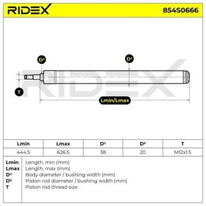 Amortisseur BMW 1125150, 1125474, 1133224