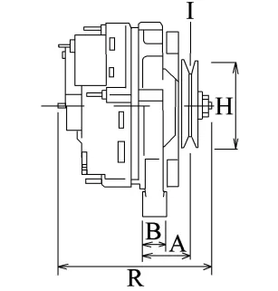 Altérnateur 14V 75Amp Nissan 23100-00Q1C, 23100-00Q1D, 23100-00Q1J