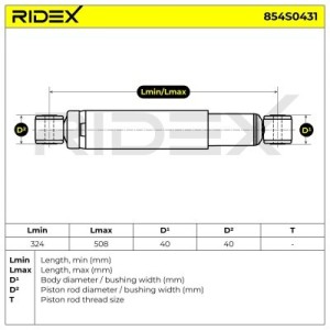 Amortisseur FORD 2T1418008AB, 2T1418008AC, 2T1418008CA