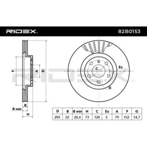Disque de frein BMW 34116764641, 34116854997,