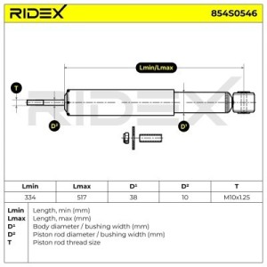 Amortisseur HONDA 52610SAA230, 52610SAAE02, 52610SAAE03