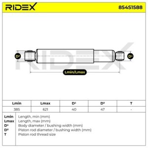 Amortisseur JEEP 52089751AD, 52089751AE, 52089751AG
