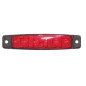 Clearance light 6 LEDs extra flat 24 volts red