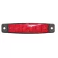 Feu d'encombrement 6 Leds extra plat 24 volts rouge