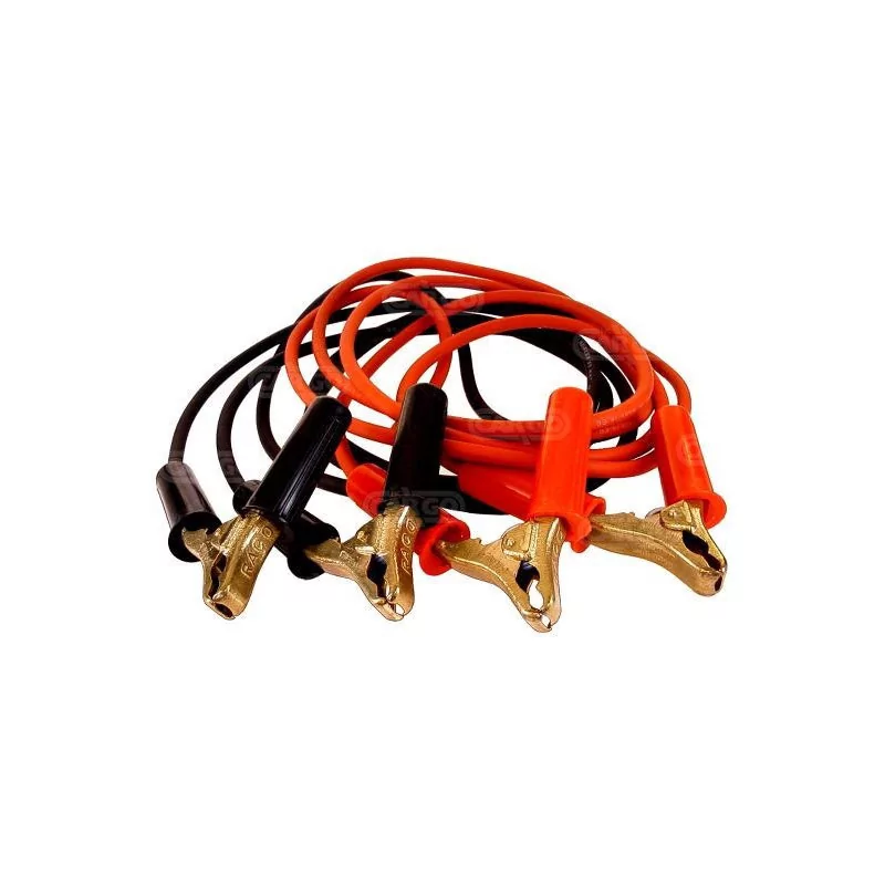Juego de cables de arranque 25 mm2 (3,5 M) Abrazaderas de latón en bruto