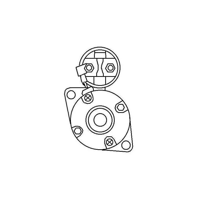 Demarreur iskra 12v 2.7 kw 11 dents pour deutz is 0521 - Letrika - Malhe  tracteur