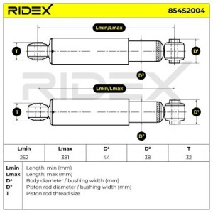 Amortisseur FIAT 50703768, 50703895, 50706065