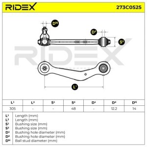 Bras de suspension BMW 1090906, 33321090906, 33326770060