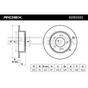 Disque de frein KIA 584111D000