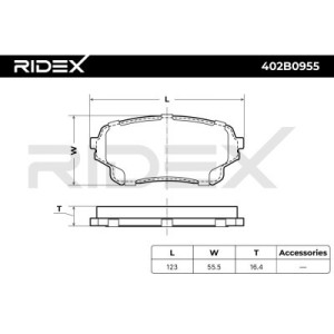 Plaquettes de frein SUZUKI 5520050J00, 5520050J01, 5520050J02