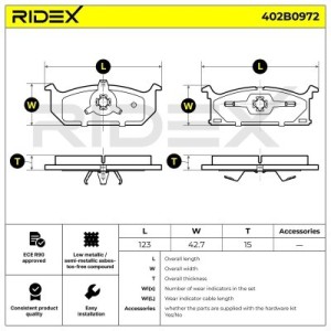 Plaquettes de frein SUZUKI 5520061880000, 5520082810, 5520082811