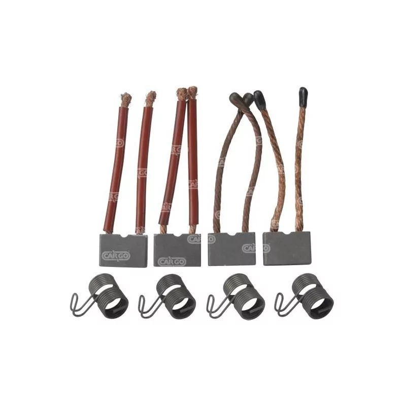 Brush and spring set, Valeo D11E122, D11E122T, D11E128, D13E88 Brush and spring set, Valeo D11E122, D11E122T, D11E128, D13E88