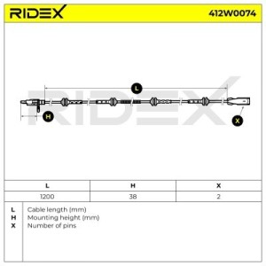 Capteur ABS CITROËN, PEUGEOT 4545A9, 4545G6, 9642687580