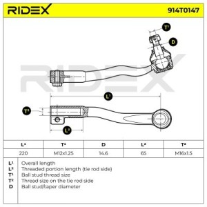 Rotule de direction BMW, MINI 1141345, 32211141345, 32211141345