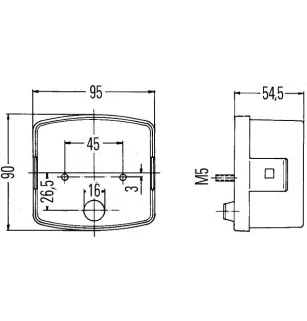 Luce stop posteriore destra rossa 2SD 002 776-241