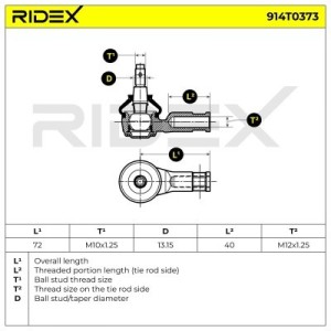 Rotule de direction AEC 5682007000, F4BZ3A130A, K99211201