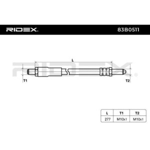 Flexible de frein FORD 1574611, 1613344, 6050436