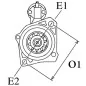 Démarreur 12V 1.7Kw 13dents Caterpillar 1992334, Mitsubishi 31B66-00100, 31B66-M001T68281