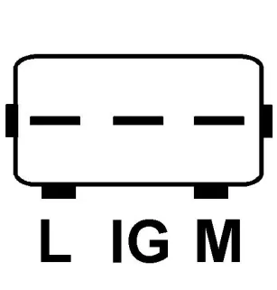 Alteración de 14V 90amp Denso 102211-8010, 102211-8200, Toyota 27060-0J020, 27060-0J040, HC-Parts JA1800IR