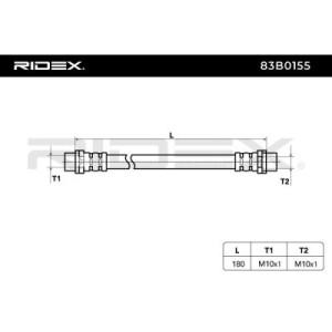 Flexible de frein AUDI 4D0611775A, 4E0611775L, 8D0611775E