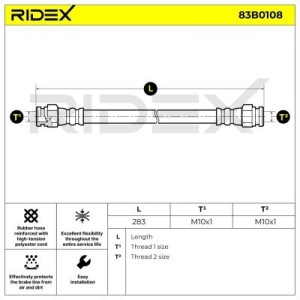 Flexible de frein MAZDA GA7B43810