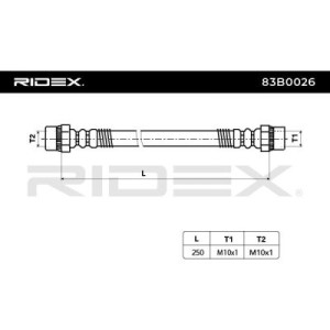 Flexible de frein CITROËN, PEUGEOT 480667, 1472157080, 480667